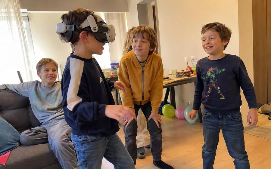 Детский день рождения с VR-шлемом
